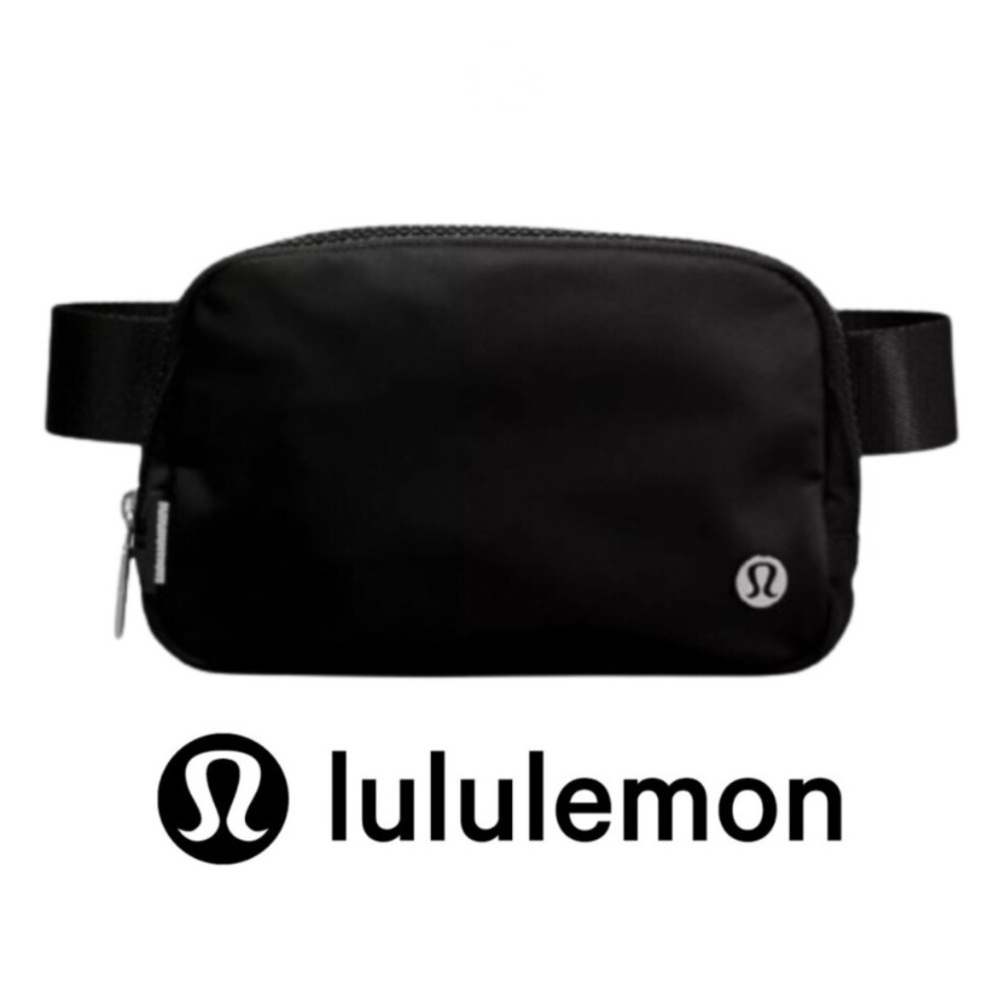 Lululemon Athletica Black Sling Belt Fanny Bag Purse